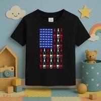 USA Patriotic Beer Bottle American Flag Toddler T-Shirt thumb 3