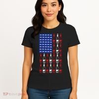USA Patriotic Beer Bottle American Flag Women's T-Shirt thumb 4