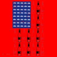 USA Patriotic Beer Bottle American Flag Santa Hat thumb 1