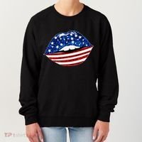 USA Patriotic Lips Of America Women's Sweatshirt thumb 0