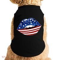 USA Patriotic Lips Of America Doggie Tank thumb 0