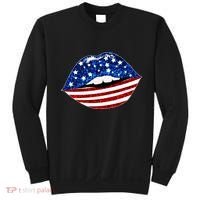 USA Patriotic Lips Of America Sweatshirt thumb 0