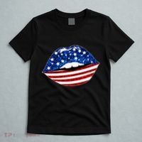 USA Patriotic Lips Of America T-Shirt thumb 5