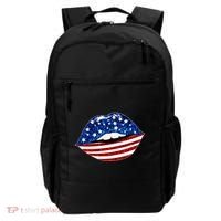 USA Patriotic Lips Of America Backpack thumb 0