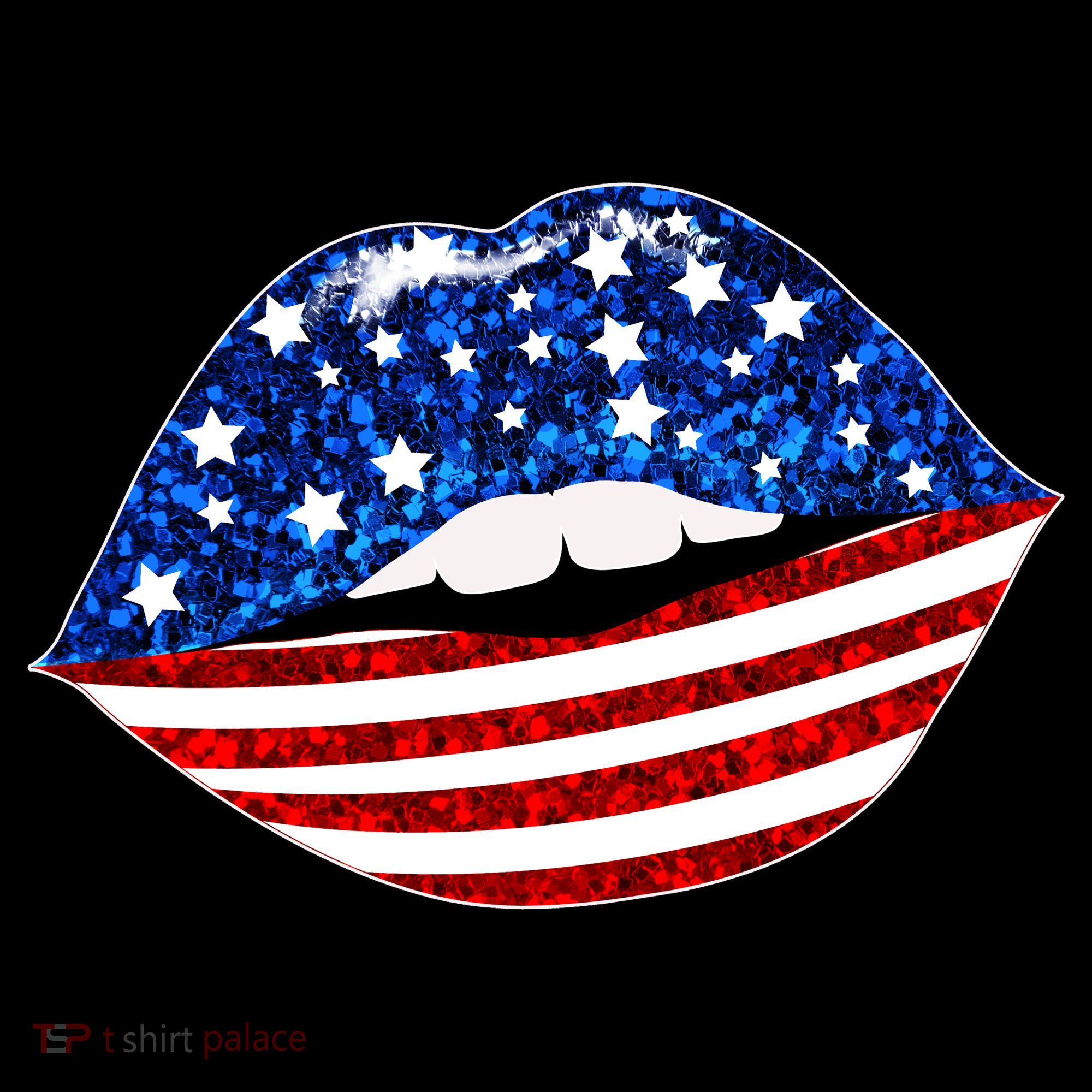 USA Patriotic Lips Of America Coffee Mug