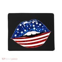 USA Patriotic Lips Of America Mousepad thumb 0