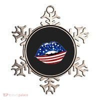 USA Patriotic Lips Of America Ornament thumb 0