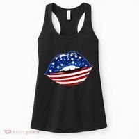 USA Patriotic Lips Of America Women's Tank Top thumb 0