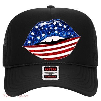 USA Patriotic Lips Of America Hat