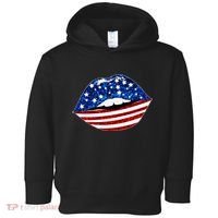 USA Patriotic Lips Of America Toddler Hoodie thumb 0