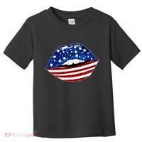 USA Patriotic Lips Of America Toddler T-Shirt thumb 0