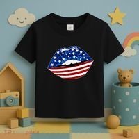 USA Patriotic Lips Of America Toddler T-Shirt thumb 3