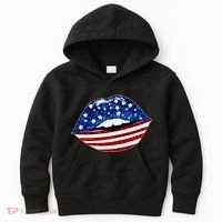 USA Patriotic Lips Of America Kids Hoodie thumb 0