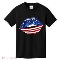 USA Patriotic Lips Of America Kids T-Shirt thumb 0