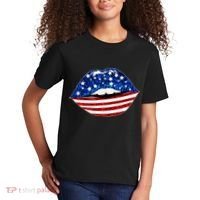 USA Patriotic Lips Of America Kids T-Shirt thumb 2