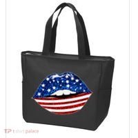 USA Patriotic Lips Of America Tote Bag thumb 3