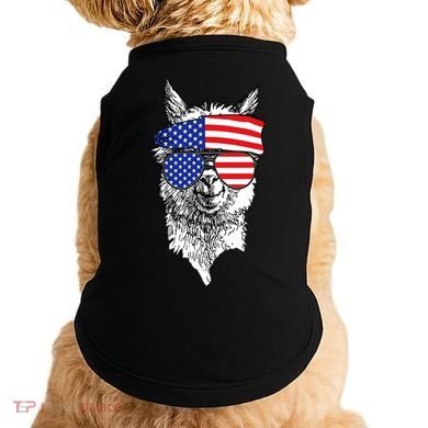 USA Patriotic Llama Doggie Tank