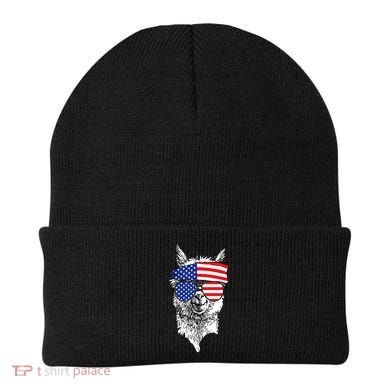 USA Patriotic Llama Beanie
