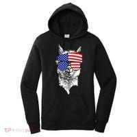 USA Patriotic Llama Women's Hoodie thumb 0