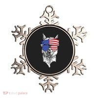 USA Patriotic Llama Ornament thumb 0