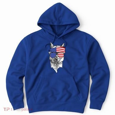 USA Patriotic Llama Hoodie