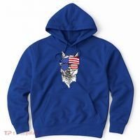 USA Patriotic Llama Hoodie thumb 0