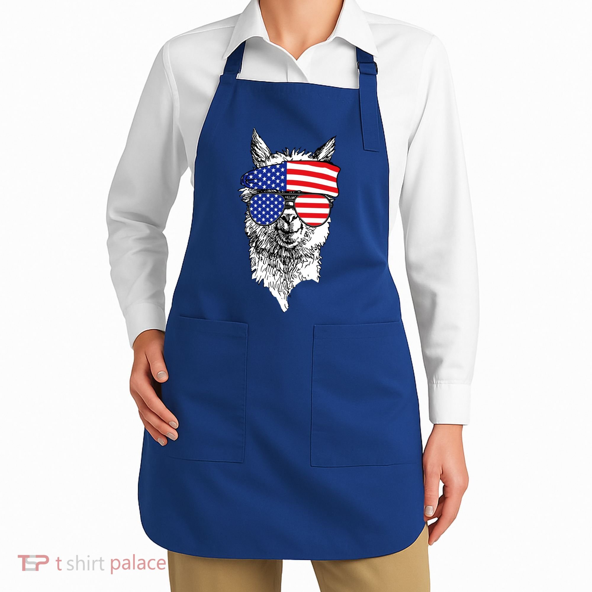 USA Patriotic Llama Apron