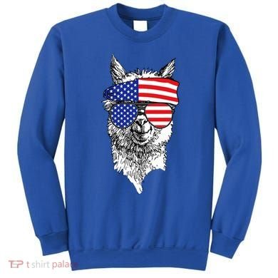 USA Patriotic Llama Sweatshirt