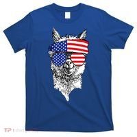 USA Patriotic Llama T-Shirt thumb 0