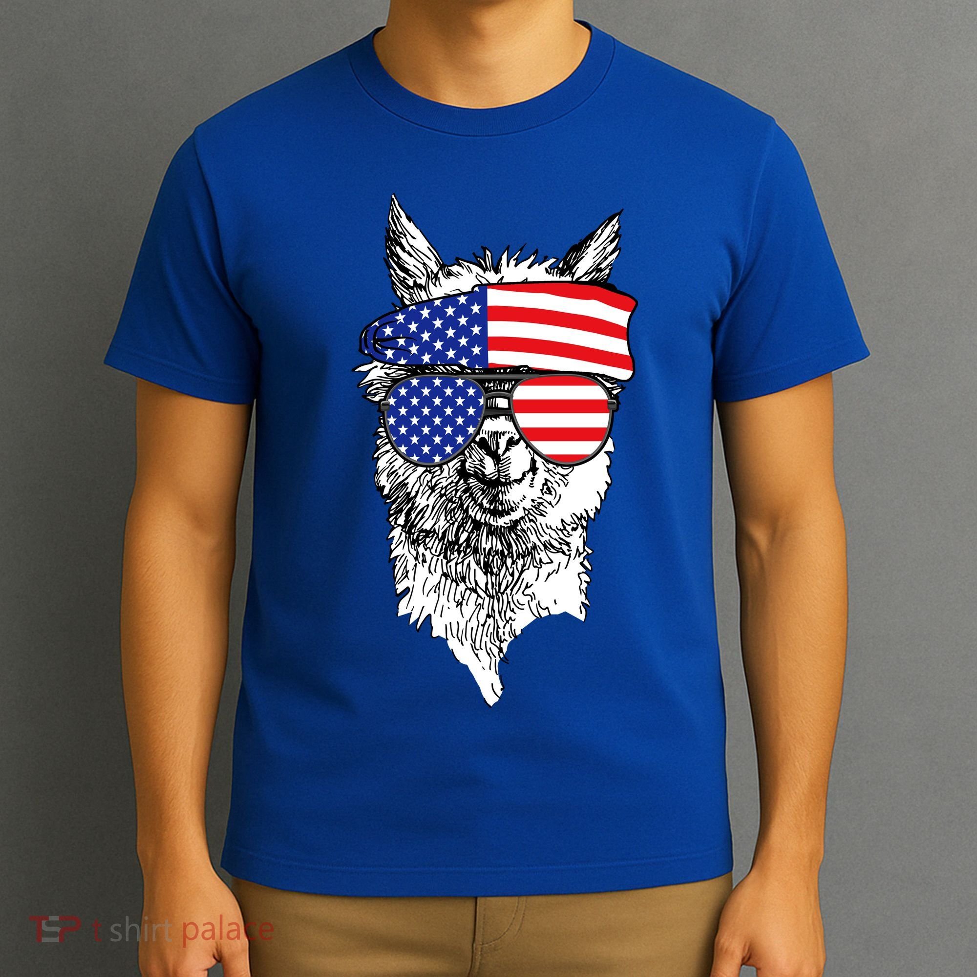 USA Patriotic Llama T-Shirt