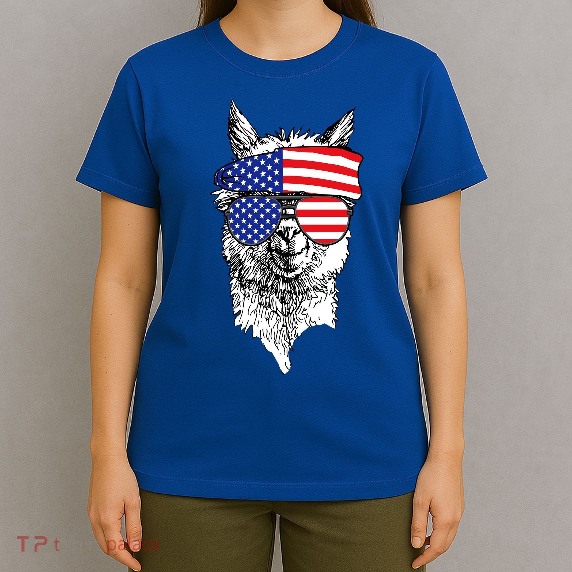 USA Patriotic Llama T-Shirt