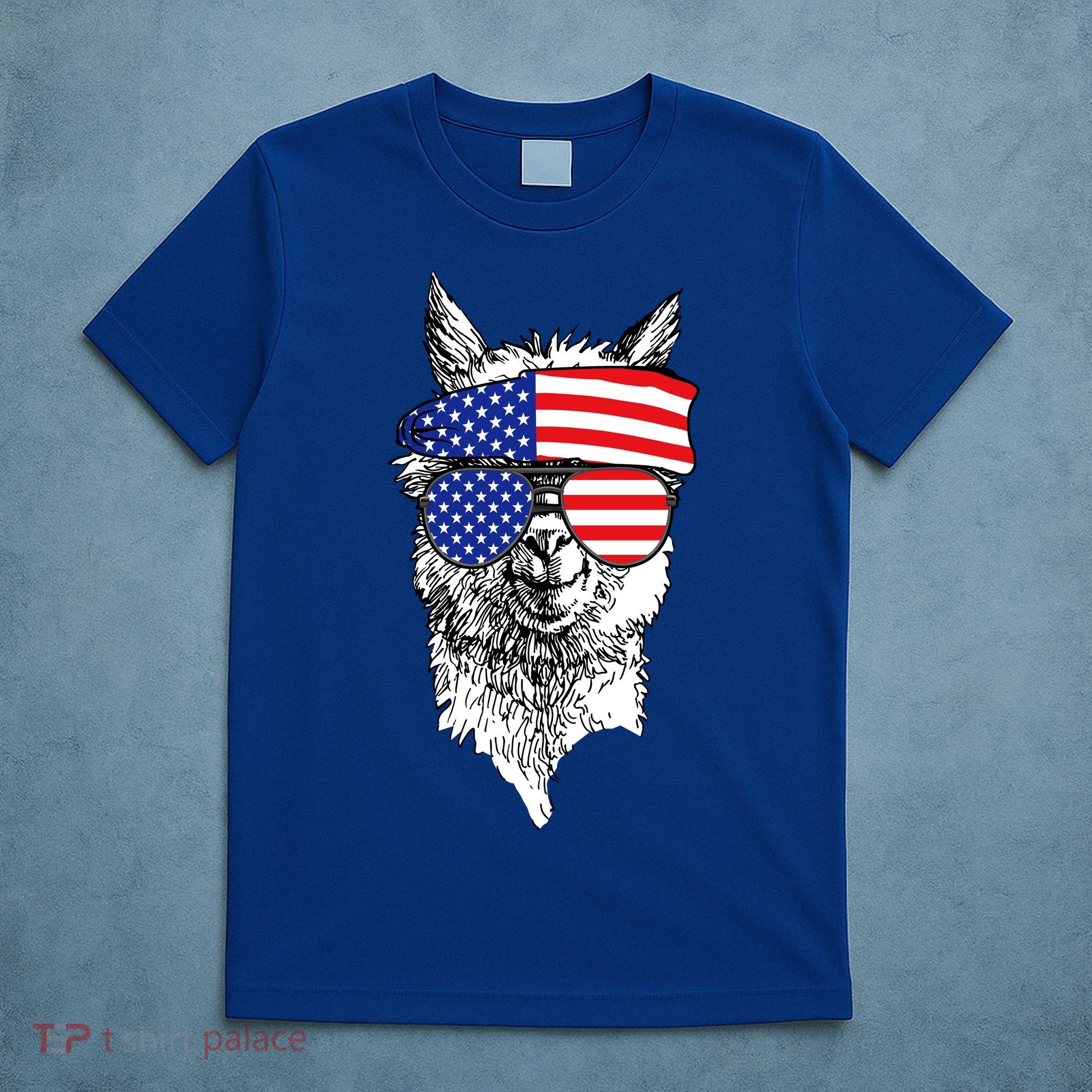 USA Patriotic Llama T-Shirt