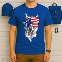 USA Patriotic Llama T-Shirt thumb 6