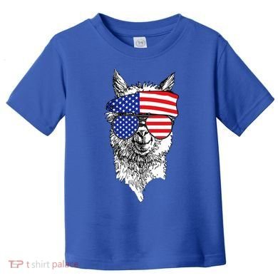 USA Patriotic Llama Toddler T-Shirt