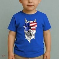 USA Patriotic Llama Toddler T-Shirt thumb 2