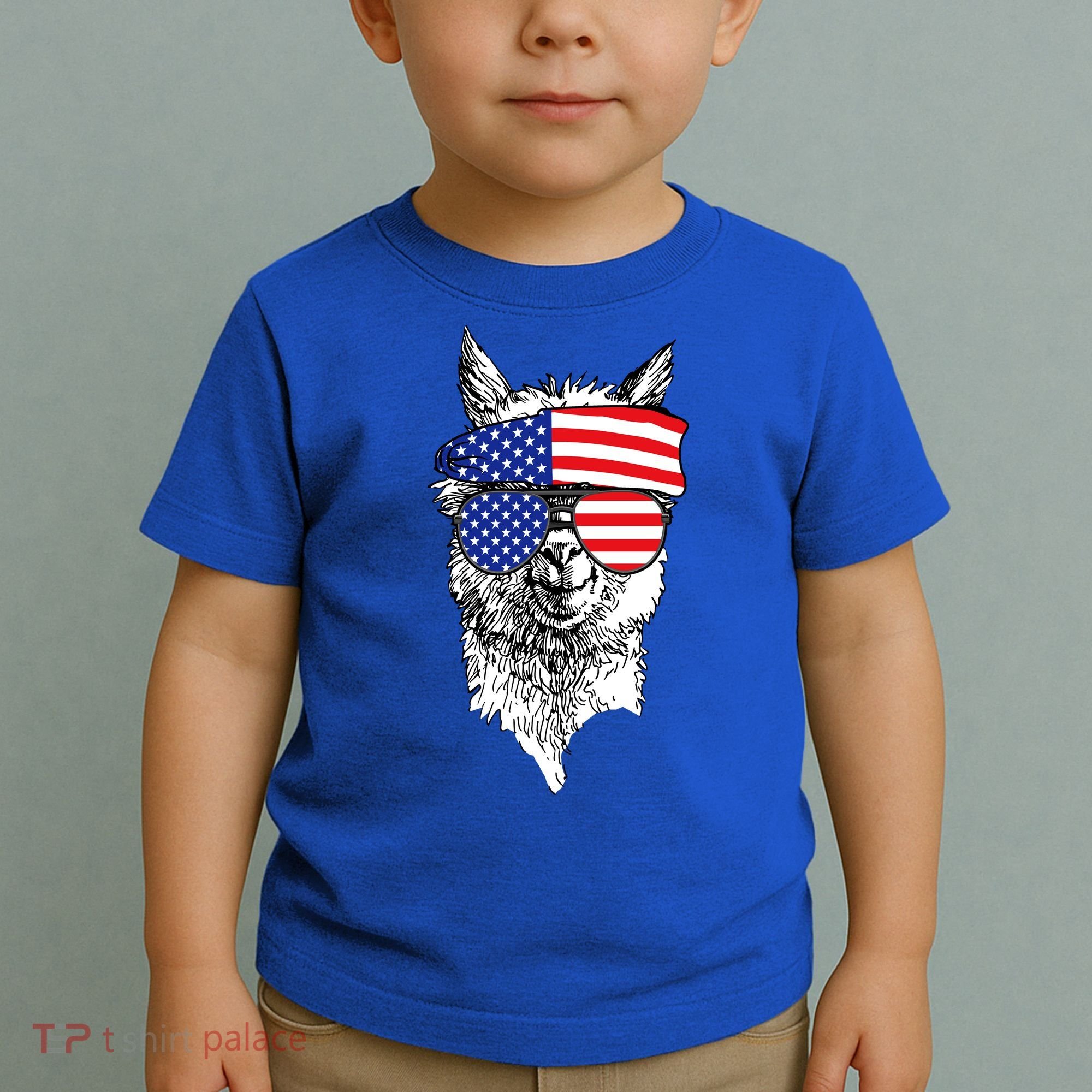 USA Patriotic Llama Toddler T-Shirt