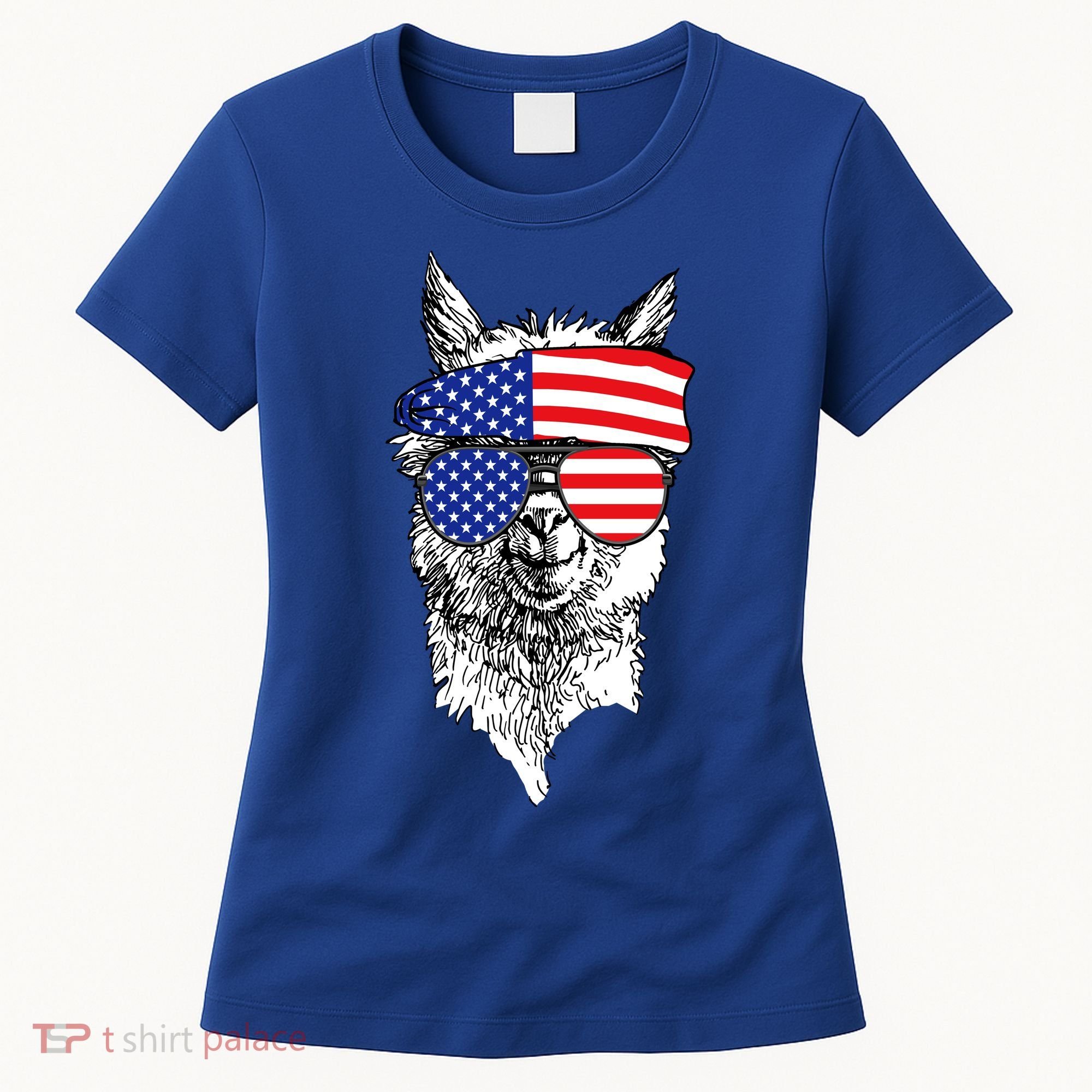 USA Patriotic Llama Women's T-Shirt