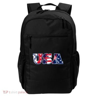 USA Patriotic Logo Star Stripes Patterns Backpack