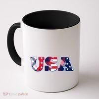 USA Patriotic Logo Star Stripes Patterns Coffee Mug thumb 0