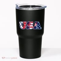 USA Patriotic Logo Star Stripes Patterns Tumbler thumb 0