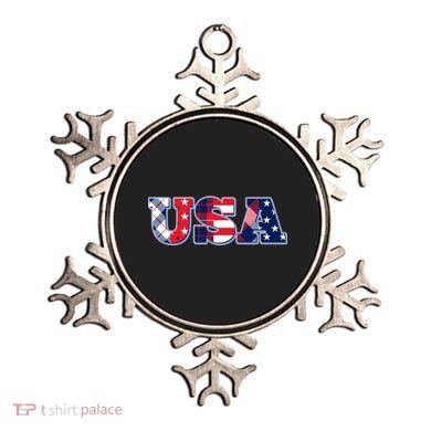 USA Patriotic Logo Star Stripes Patterns Ornament