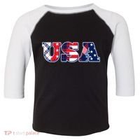 USA Patriotic Logo Star Stripes Patterns Toddler Fine Jersey T-Shirt thumb 0