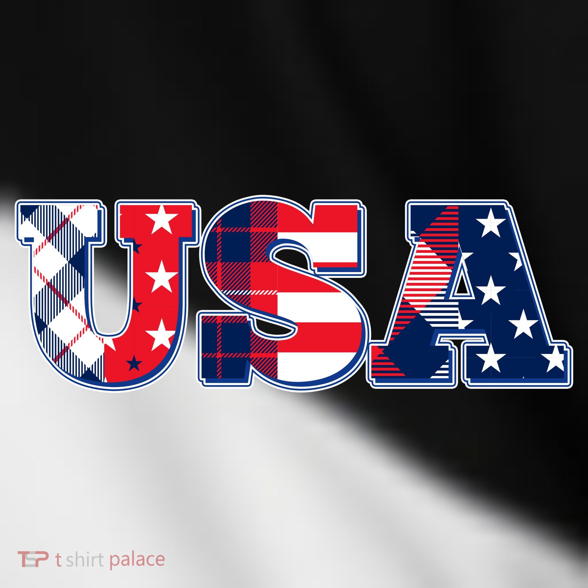 USA Patriotic Logo Star Stripes Patterns Toddler Fine Jersey T-Shirt