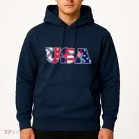 USA Patriotic Logo Star Stripes Patterns Hoodie thumb 2