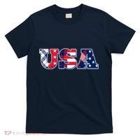 USA Patriotic Logo Star Stripes Patterns T-Shirt thumb 0