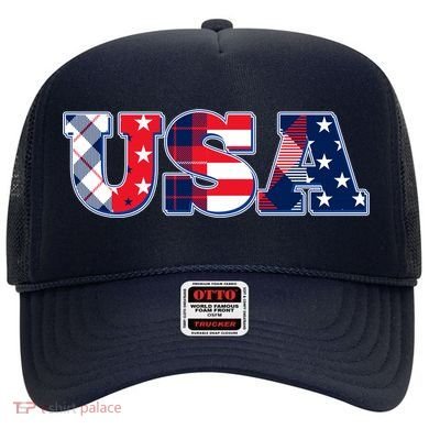 USA Patriotic Logo Star Stripes Patterns Hat