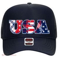 USA Patriotic Logo Star Stripes Patterns Hat thumb 0