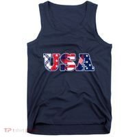 USA Patriotic Logo Star Stripes Patterns Tank Top thumb 0