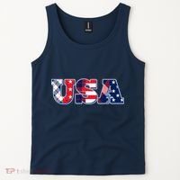 USA Patriotic Logo Star Stripes Patterns Tank Top thumb 2