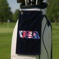 USA Patriotic Logo Star Stripes Patterns Golf Towel thumb 2